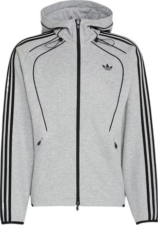 adidas Spacer Teamgeist 26 Cutline Fullzip Hoodie Asia Sizing Black Grey Heather KR7070