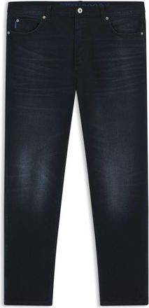 HUGO BOSS Slim-fit jeans in blue-black stretch denim