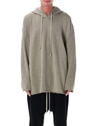 Rick Owens Peter Oversized Heathered Hoodie