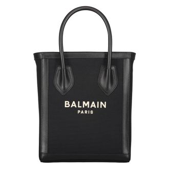 Balmain Tote Bags, female, Black, Size: ONE SIZE Tote Bag with Logo
