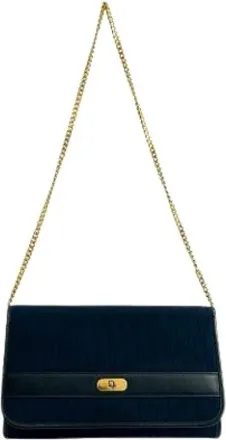 Dior Pre-owned Shoulder Bags, female, Blue, Size: ONE SIZE Pre-owned Vintage Shoulder Bag