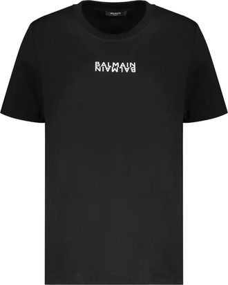 Balmain Camiseta con estampado del logo de Balmain