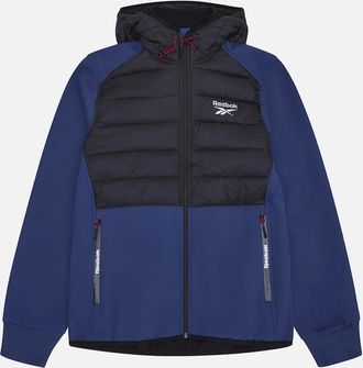 Reebok Mens RB1562 Mixed Media Jacket - Batik Blue - Navy - Size: Regular/36