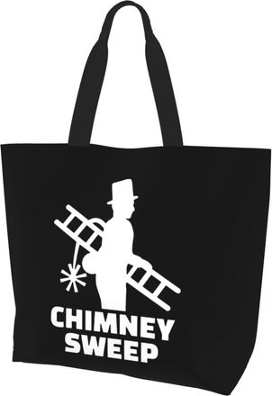 AOOEDM Chimney Sweep Ladies Canvas Tote Reusable Shopping Bag