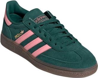 adidas Handball Spezial Sneaker in Green/Pink Spark/Gold Met. at Nordstrom, Size 11.5
