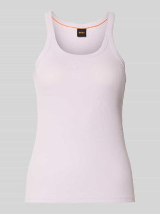 Boss Orange by Hugo Boss BOSS Orange Regular Fit Tank Top aus Baumwoll-Mix Modell C_EPETITE in Flieder, Gr&ouml;&szlig;e XL
