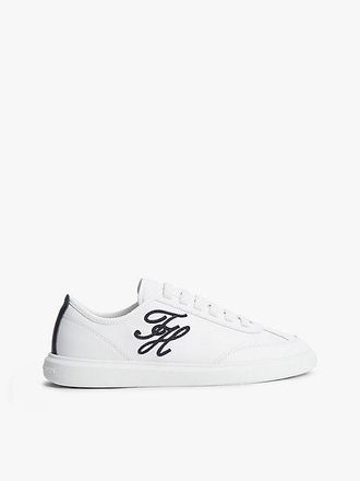 Tommy Hilfiger Logo Lightweight Leather Court Trainers