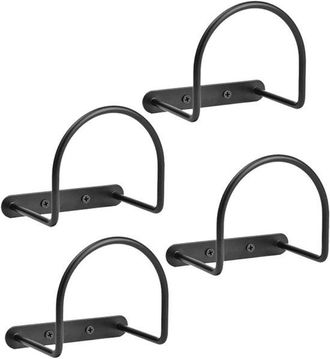 OEM Perchero Para Sombreros - Soporte Para Sombreros - Exhibidor De Sombreros - Construcci&oacute;n Robusta De Metal - 4 Ganchos - Negro