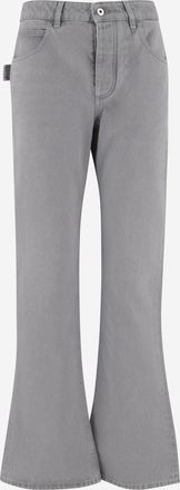 Bottega Veneta Womens Jeans Flared Denim Wash Light Grey Cotton Trousers