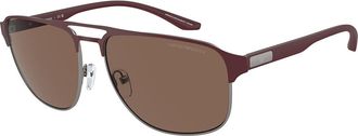 Emporio Armani EA2144 336673 Mens Sunglasses Burgundy Size 60