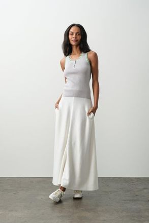 Naked Cashmere Justine Cotton Cashmere Maxi Skirt in Ecru at Nordstrom, Size X-Small