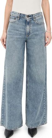 Rag & Bone Womens Featherweight Sofie Full Wide-Leg Pants, Theo