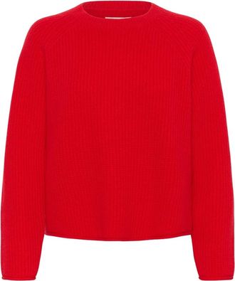 Part Two Truien - Dames - Ronde hals truien - Rood - 3XL - Truien & Vesten