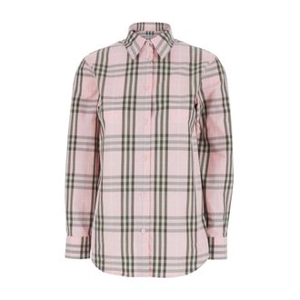 Burberry Shirts, female, Pink, Size: XS Emma Check Shirt