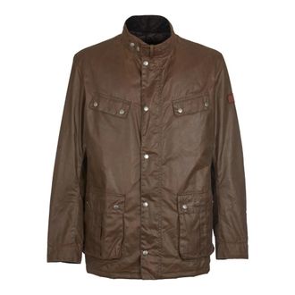 Barbour Light Jackets, male, Brown, XL, Duke Wax Jacket