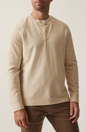 34 Heritage Long Sleeve Pima Cotton Blend Henley in Oatmeal at Nordstrom, Size Xx-Large