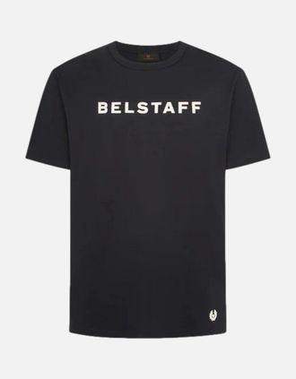 Belstaff Mens Belstaff Logo T-Shirt Dark Ink - Black - Size: 46