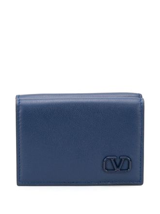 Valentino Garavani Valentino Garavani Wallets Blue - men - Calf Leather/Calf Leather/Viscose - One Size