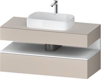 Duravit Duravit - Qatego Consola Mueble Bajo Lavabo, 1 Extra&iacute;ble, 1 Caj&oacute;n