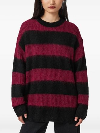 AllSaints Onyx gestreepte sweater - Zwart