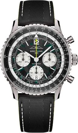 Breitling Navitimer Aston Martin Aramco Formula ONE team Chronograph Automatic Chronometer Black Dial Mens Watch EB01381A1B1X1