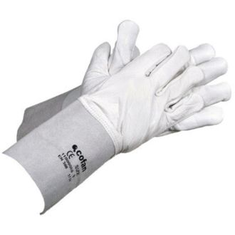 cofan Pack 12 Guantes De Piel De Vacuno Con Manguito 13 Cm T-10