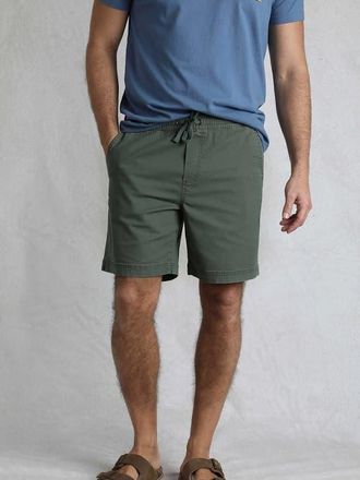 Weird Fish Weston Relaxed Canvas Shorts in Army Green at Nordstrom, Size 36 X 7