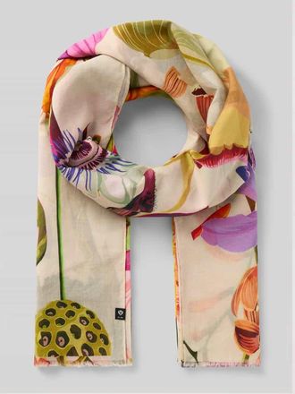 Fraas Schal mit Logo-Detail in Rosa, Gr&ouml;&szlig;e 1