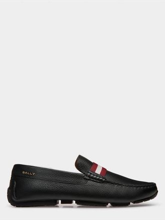 Bally Pilot Driver In Grained Bovine Leather in Black at Nordstrom, Size 43.5