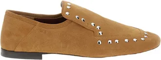 Wales Bonner Premium Suede Slip-On Slippers With Metal Stud Embellishments