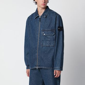 Stone Island Overshirt Light Bull Denim-TC blu