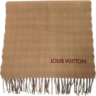 Louis Vuitton Pre-owned Cashmere scarves - Heren - Vintage Accessoires - Bruin - ONE Size - Vintage