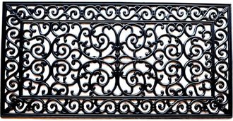 Imports Decor Imports Decor Rubber Doormat, Brooklyn, 24-Inch by 48-Inch