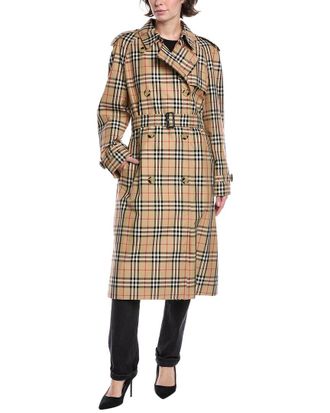 Burberry Check Trench Coat