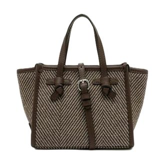 Gianni Chiarini Marcella Leren Tas Cm-Pl - Dames - Tassen - Bruin - Maat: ONE Size Zijde