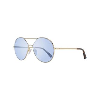 Web Eyewear Sunglasses, female, Yellow, Size: ONE SIZE Metal Frame Retro Sunglasses