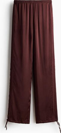 H&M Hose aus Viskosesatin - Brown