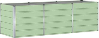 vidaXL Jardinera Verde 240 X 80 X 75 Cm Acero Vidaxl