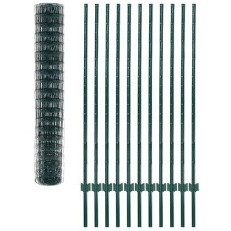 Berkfield Home Durable Euro Fence Steel 20x1.5 m Green