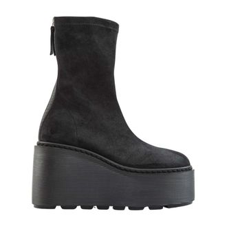 Vic Mati&eacute; Zeppa Stripy Zip Ankle Boot - - Shoes - Donna - Nero - 39 EU