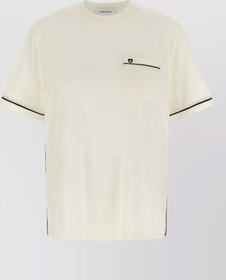 Ferragamo gancini crew neck t shirt pocket trim