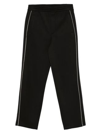 Emporio Armani side-piping track pants - Black