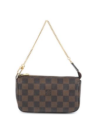 Louis Vuitton 2004 Damier Ebene Mini Pochette Accessoires shoulder bag - Brown