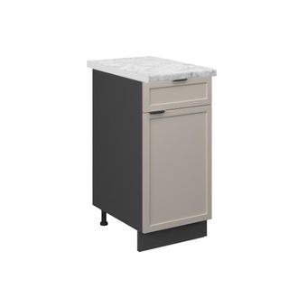 Vicco Mueble Bajo De Cocina Fame-line, Grisbeige, 40 Cm, Et M&aacute;rmol