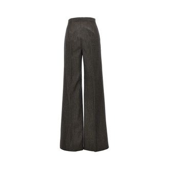 Max Mara Denim effect wool tailored pants Woman 42
