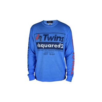 Dsquared2 Heren, Tops, Blauw, Maat: XS Katoen