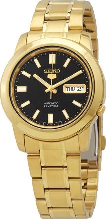 Seiko Automatic Black Dial Mens Watch SNKK22K1