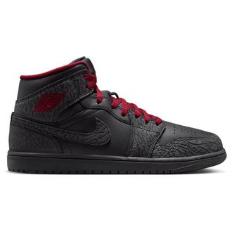 Nike Jordan Mens AJ 1 Mid SE - Shoes Tough Red/Black/Black Size 10.0
