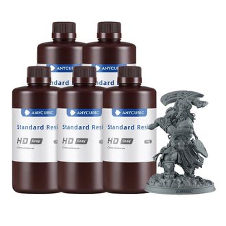 OEM Resina Para Impresi&oacute;n 3d, Viscosidad Media, Curado R&aacute;pido, 5 Kg - Hd Gris