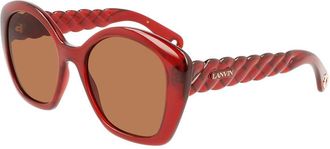 Lanvin LNV628S 601 Mens Sunglasses Red Size 54
